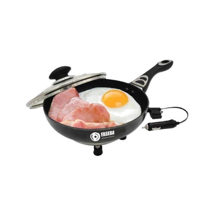 FASEBA Sartén eléctrica con tapa 24V 250W 20CM X 4 CM 15359