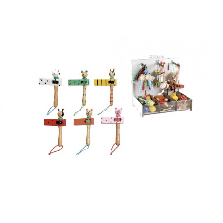 legetøjsrangle med dyreformer assorterede modeller 17 cm