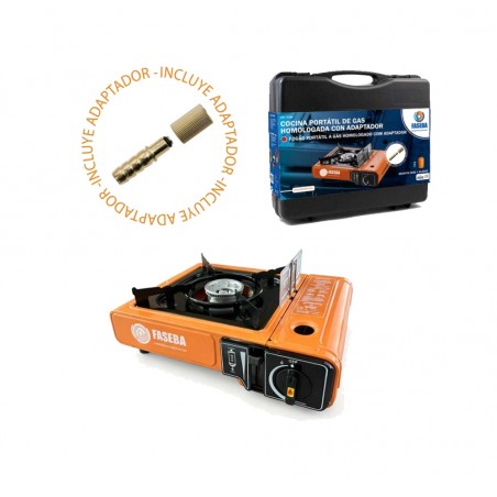 approved portable gas stove with adapter
