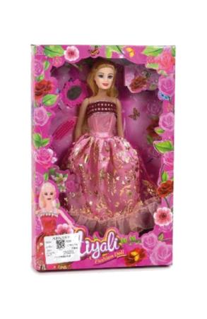 bambola con abito da ballo e accessori