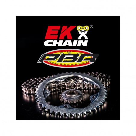 kit de corrente com pinhão ek/pbr 525zvx3 17/45 standard