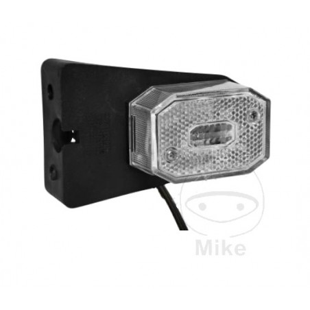 feu de position blanc pour remorque avec support led m 0.5 metros flexipoint