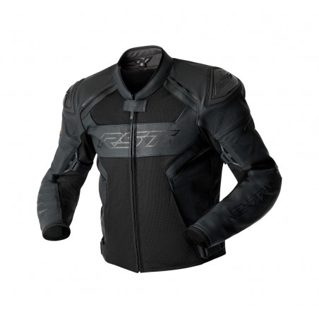 veste en cuir avec filet et protections s1 d3o