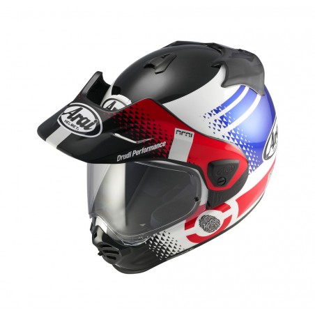 casco integrale con visiera e schermo tour-x5 print