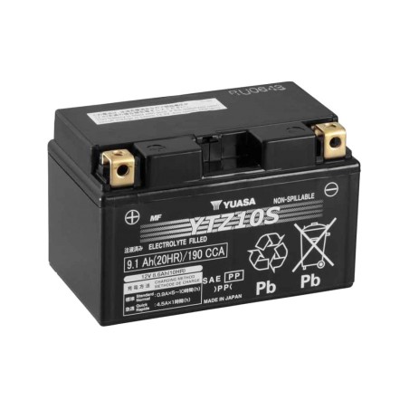 motorcykelbatteri ytz10s 8.6 ah yuasa