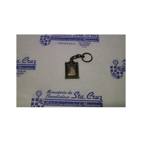 virgin pilgrim and saint john of sahagún keychain