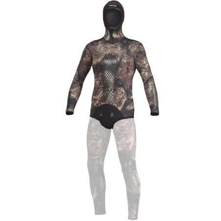 neopreen jack voor speervissen seac sub kama vest man 5 mm