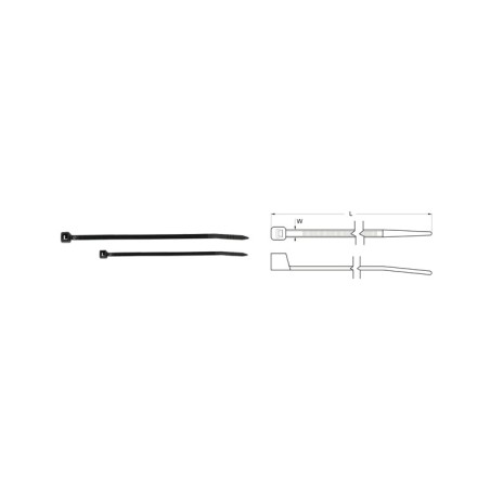 nylon kabelbinder 4.6 x 100 mm