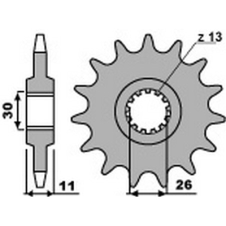 roda dentada de corrente de aço anti-ruído 525 2091