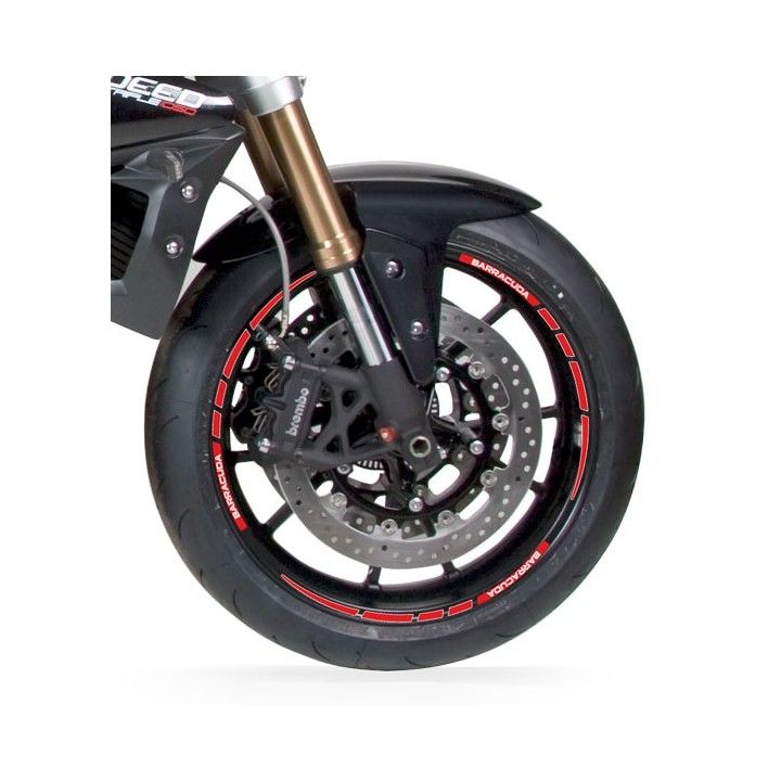 BARRACUDA Strip de tirillas adhesivas para llantas moto N5400